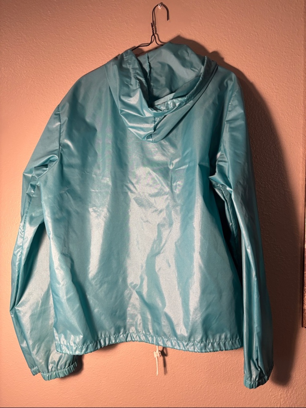 Vintage Lacoste Teal Blue Windbreaker Pullover Jacket - Picture 3 of 3